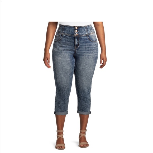 Demi high rise skinny capris